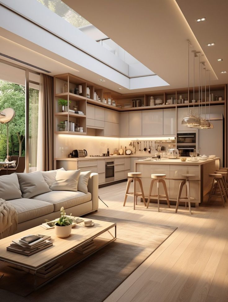 5 Ide Layout 3 Ruang dalam 1 Area Untuk Desain Rumah Minimalis