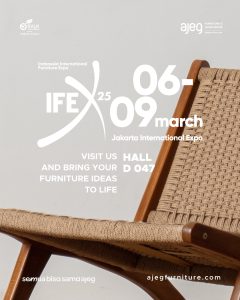 Siap Bersaing Secara Global, Ajeg Furniture Meriahkan Pameran IFEX 2025!